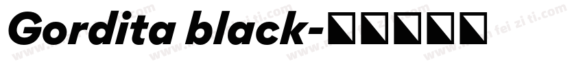 Gordita black字体转换
